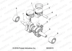 ENGINE | ENGINE, PISTON and CRANKSHAFT - S20FJB8/FJE8/FJP8 ALL OPTIONS (600997C)