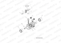 ENGINE | ENGINE, PISTON and CRANKSHAFT - S20MDX6JSA/6JEA (49SNOWPISTONCRANKSHAFT14RACE)