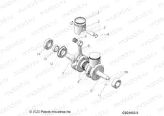 ENGINE | ENGINE, PISTON and CRANKSHAFT - S23CEA5TSL (C601483-5)