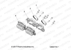 ENGINE | ENGINE, REED VALVE and THROTTLE BODY ADAPTOR - S21ELS8RS/8RE ALL OPTIONS (C600778-7)