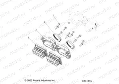 ENGINE | ENGINE, REED VALVE and THROTTLE BODY ADAPTOR - S22TDL8RS/8RE ALL OPTIONS (C601635)