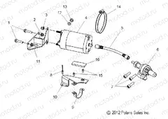 ENGINE | ENGINE, STARTER MOTOR - S20CBA6GSL (49SNOWSTARTER13RUSH)