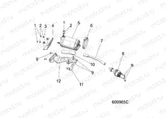ENGINE | ENGINE, STARTER MOTOR - S20EFT8R/EFN8R ELECT. START OPTON (600965C)