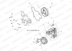 ENGINE | ENGINE, STATOR and COVER - R13XT87AA/9EAK (49RGRMAGNETOCVR12RZRXP900)
