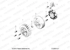 ENGINE | ENGINE, STATOR AND FLYWHEEL - A23HBE07B2 (C1206112-7)