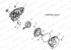 ENGINE | ENGINE, STATOR and FLYWHEEL - R09WH68AC/AG/AH/AL/AR/AZ (4999202259920225E04)