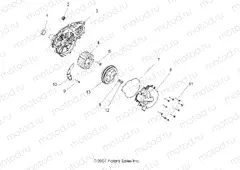ENGINE | ENGINE, STATOR and FLYWHEEL - R11VH76/VY76 ALL OPTIONS (49ATVMAGNETO08VISTA)