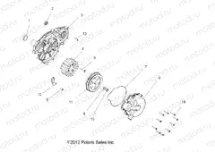 ENGINE | ENGINE, STATOR and FLYWHEEL - R13HR76AG/AR (49RGRSTATOR136X6)