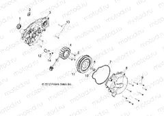 ENGINE | ENGINE, STATOR and FLYWHEEL - R13TH76/7E (49RGRSTATOR13CREW)