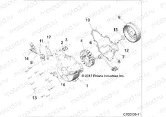 ENGINE | ENGINE, STATOR AND FLYWHEEL - Z20S1E99NG (C700106-11)