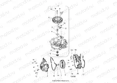 ENGINE | ENGINE, STATOR COVER and FLYWHEEL - A17SES57C1/C2/C7/CL/E1/E2/E7/EL/SET57C1/C2/E1/E2