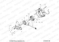 ENGINE | ENGINE, STATOR COVER and FLYWHEEL - A23SDE57P4 (C101422-30)