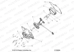ENGINE | ENGINE, STATOR COVER and FLYWHEEL - R20MAE57D7 (C700894)
