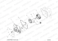 ENGINE | ENGINE, STATOR COVER and FLYWHEEL - R23MAE57DX (C730723)