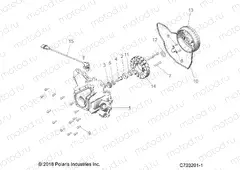 ENGINE | ENGINE, STATOR COVER AND FLYWHEEL - Z20CHA57A2/E57AM (703201-1)
