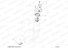 ENGINE | ENGINE, THERMOSTAT and COVER - R23MAE57DX (C730722)