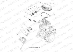 ENGINE | ENGINE, THROTTLE BODY MOUNTING - A08DN76FC (49ATVTHROTTLEBODY08SPTRG800)