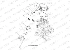 ENGINE | ENGINE, THROTTLE BODY MOUNTING - A09MN76AX/AZ (49ATVTHROTTLEBODY08SP800EFI)