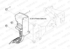 ENGINE | ENGINE, THROTTLE PEDAL - R15RUA87/E87/YAA/ZAC ALL OPTIONS (49RGRTHROTTLE14CREW)