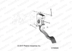 ENGINE | ENGINE, THROTTLE PEDAL - R21T6U99AP/AG/BP/BG (C700040)