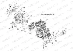 ENGINE | ENGINE, TRANSMISSION MOUNTING - R13XT9EFX (49RGRENGINEMTG13RZRXP4)