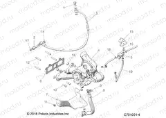 ENGINE | ENGINE, TURBO CHARGER MOUNTING - Z20NAE92KL (C701001-4)