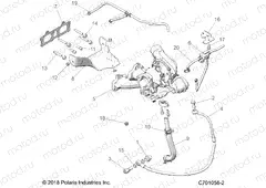 ENGINE | ENGINE, TURBO CHARGER MOUNTING - Z20PAE92AC/BC/F92AC/LC (C701058-2)