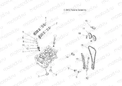 ENGINE | ENGINE, VALVES and CAMSHAFTS - R13UH88/UH9E ALL OPTIONS (49RGRVALVECAM13900XP)