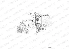 ENGINE | ENGINE, WATER FLANGE AND THERMOSTAT - D20BBPD4B4/APD4B4 (702624)