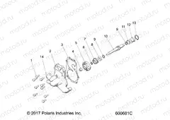 ENGINE | ENGINE, WATER PUMP - S20FJB8/FJE8/FJP8 ALL OPTIONS (600681C)