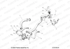 ENGINE | ENGINE, WATERPUMP AND BYPASS - G23GME99A/99B (C701083-8)