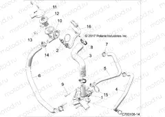 ENGINE | ENGINE, WATERPUMP AND BYPASS - Z18VGE99AK/AW/BK/BW (C700106-14)