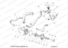 ENGINE | ENGINE, WATERPUMP AND BYPASS - Z20ASS99C2/CH (C701070-1)
