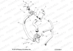 ENGINE | ENGINE, WATERPUMP AND BYPASS - Z21NAR99AN/BN (C701058-1)
