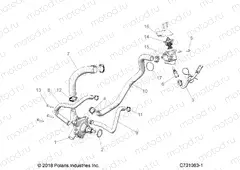 ENGINE | ENGINE, WATERPUMP AND BYPASS - Z22ASE99A5/B5(C701083-1)
