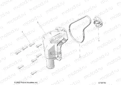 ENGINE | ENGINE, WATERPUMP IMPELLER and COVER - R23CDA57A1 (C730718)