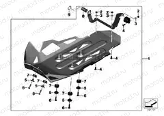 ENGINE GUARD, ALUMINUM