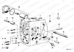 Engine housing mounting parts
