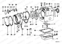 Engine housing mounting parts