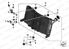 ENGINE RADIATOR WITH MOUNTING HARDWARE
