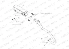 EXHAUST - A07LB27FA/LH27FB (49ATVEXHAUST07HAWK) | EXHAUST - A07LB27FA/LH27FB (49ATVEXHAUST07HAWK)