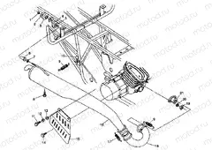EXHAUST ASSEMBL 6X6 250 W93872 (4924092409007A) | EXHAUST ASSEMBL 6X6 250 W93872 (4924092409007A)