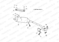 EXHAUST PIPE - A04KA09CA/CB (4991329132A09) | EXHAUST PIPE - A04KA09CA/CB (4991329132A09)