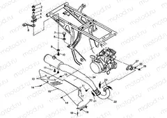 EXHAUST SYSTEM 2X4 300 W957530 (4930053005A010) | EXHAUST SYSTEM 2X4 300 W957530 (4930053005A010)
