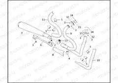 EXHAUST SYSTEM - 883R