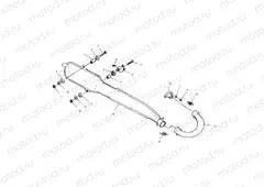 EXHAUST SYSTEM - A01BA25CA (4963666366A008) | EXHAUST SYSTEM - A01BA25CA (4963666366A008)
