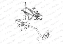 EXHAUST SYSTEM - A01CB32AA (4963966396A012) | EXHAUST SYSTEM - A01CB32AA (4963966396A012)