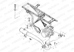 EXHAUST SYSTEM - A01CG38CA (4963916391A011) | EXHAUST SYSTEM - A01CG38CA (4963916391A011)