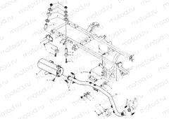 EXHAUST SYSTEM - A04CH42AA/AE/AG (4986068606A11) | EXHAUST SYSTEM - A04CH42AA/AE/AG (4986068606A11)