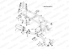 EXHAUST SYSTEM - A04CH42AQ/AR/AS/AT/AV (4987258725B01) | EXHAUST SYSTEM - A04CH42AQ/AR/AS/AT/AV (4987258725B01)